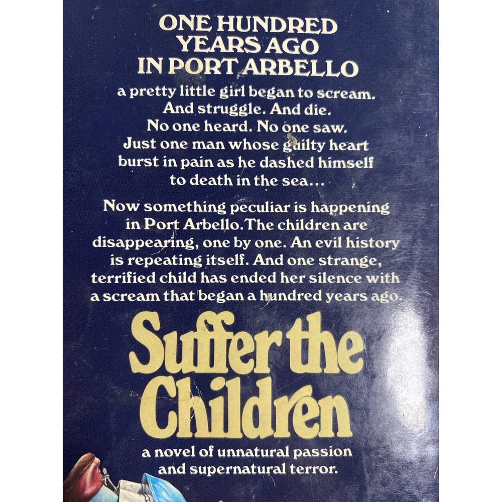 John Saul Suffer the Children Horror‎ Novel 1977 1st Printing Vintage Paperback